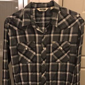 Salt Western pearl snap button up